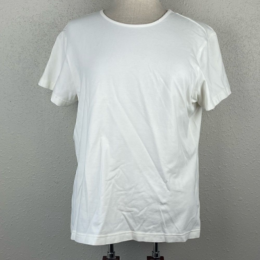 Pre-Used Womens White Short Sleeve Top Size XL